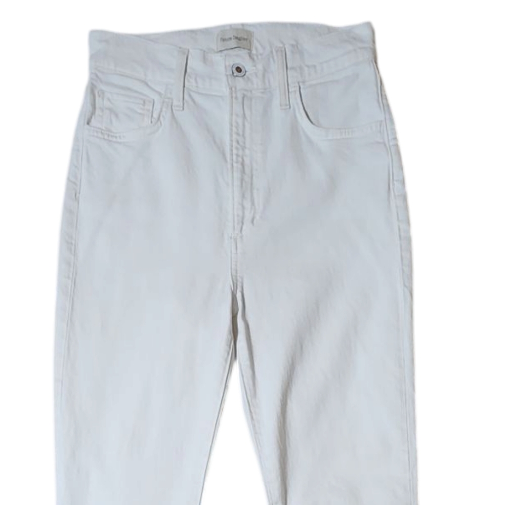 Favorite Daughter Valentina Tower High Rise Cigarette Jeans W27 Bahamas White - Picture 4 of 13